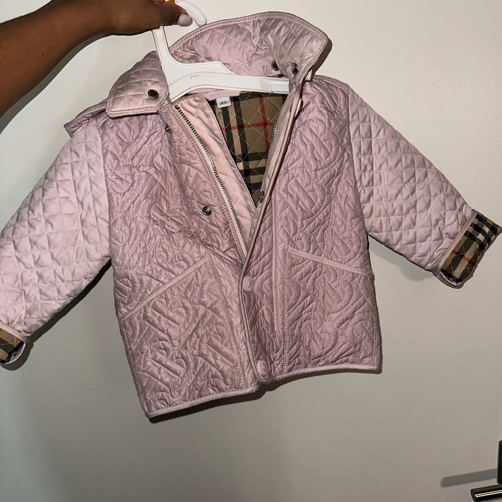 Baby girls burberry jacket